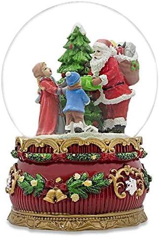 Santa's Gift Giver Musical Snow Water Globe
