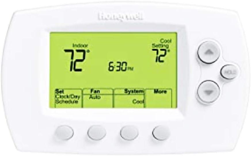 White Programmable Digital Wireless Thermostat Kit