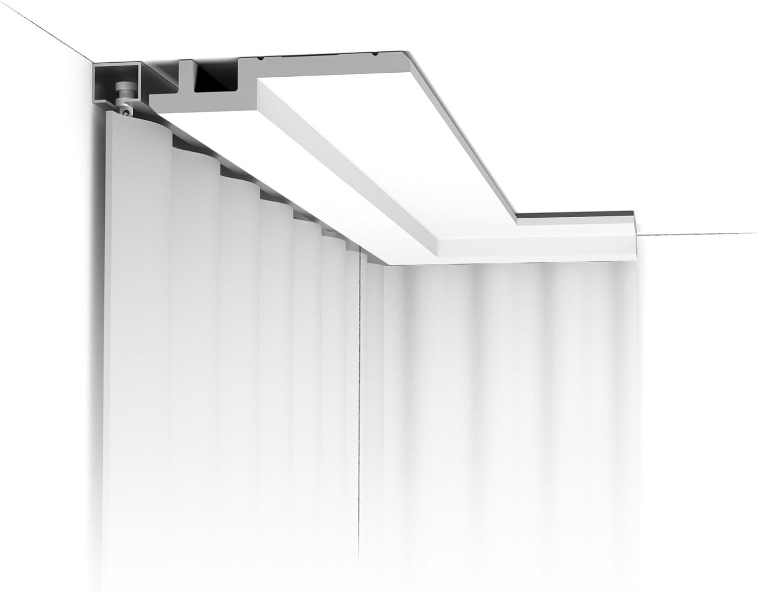 Orac Decor 1-1/4 in x 6-1/8 in x 78-3/4 in Primed White Plain Polyurethane Crown Moulding