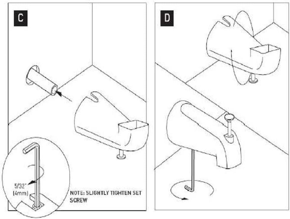 Wall Mounted Tub Spout with Diverter