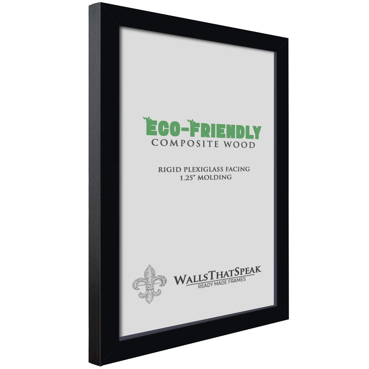 WallsThatSpeak Black Picture Frame - Set of 4 (Set of 4)