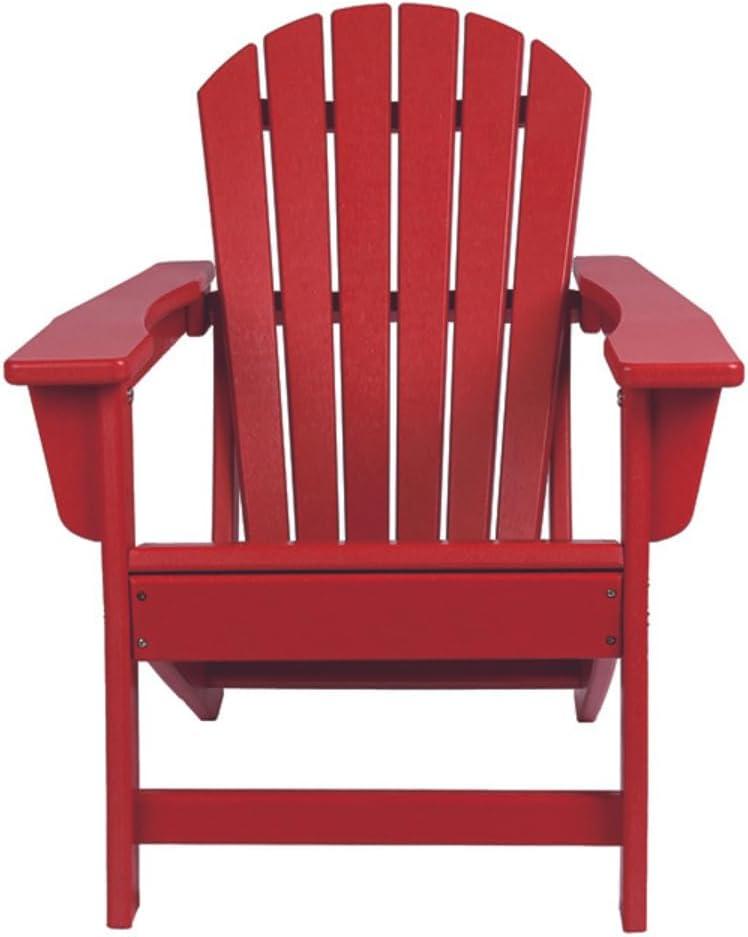 Ruby Red Plastic Child Adirondack Armchair