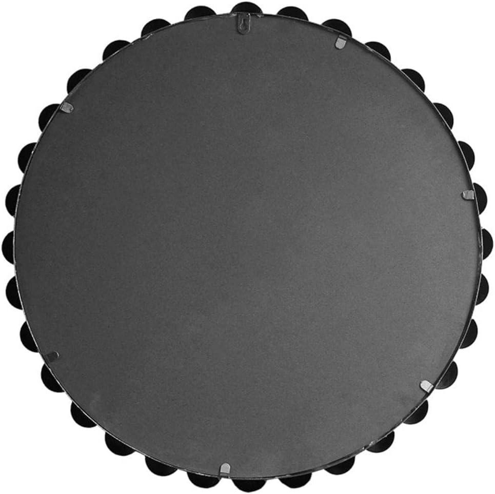 Marlowe Beaded Round Metal Wall Mirror