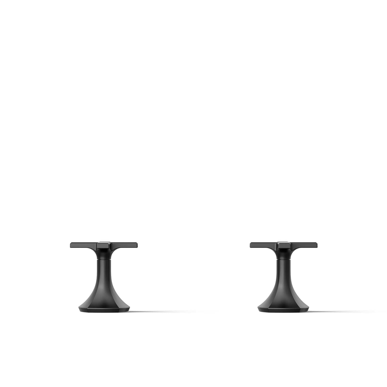 Kohler Occasion Cross Bathroom Sink Faucet Handles, 3.12" H x 3" W K-27010-3-BL