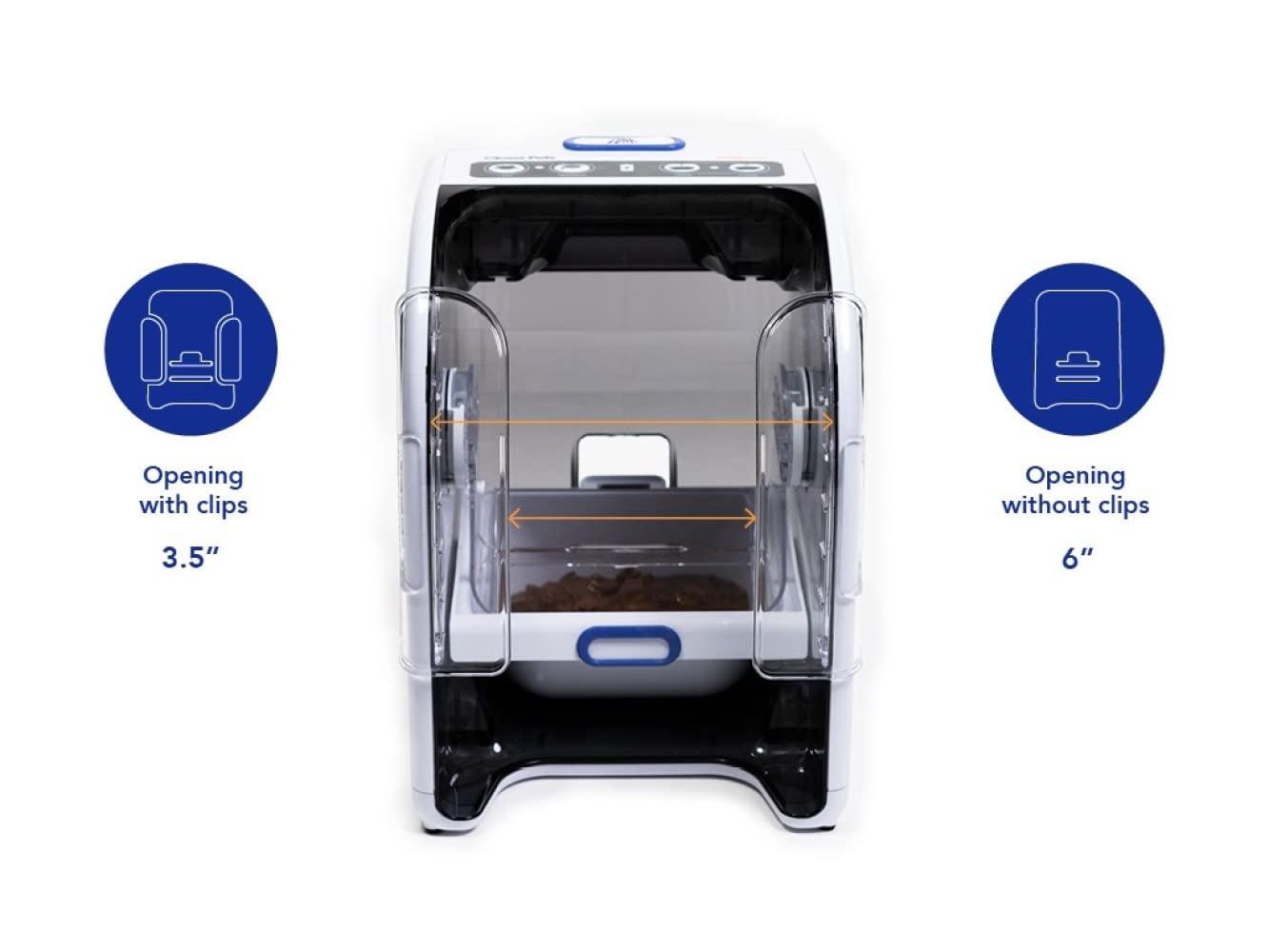 MiBowl Automatic Microchip Cat Feeder with BPA Free Bowl, Enclosed Back, and Collar Worn ID Disc