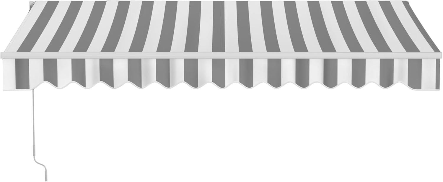 Retractable Patio Awning - White Frame
