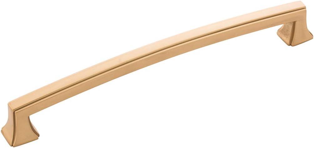 Brushed Brass Modern Cabinet Handle with Mounting Hardware