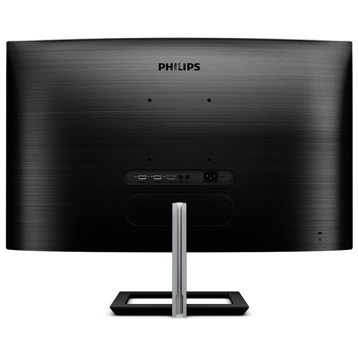 Curved 32" 4K UHD IPS Monitor with Built-In Speakers - Black