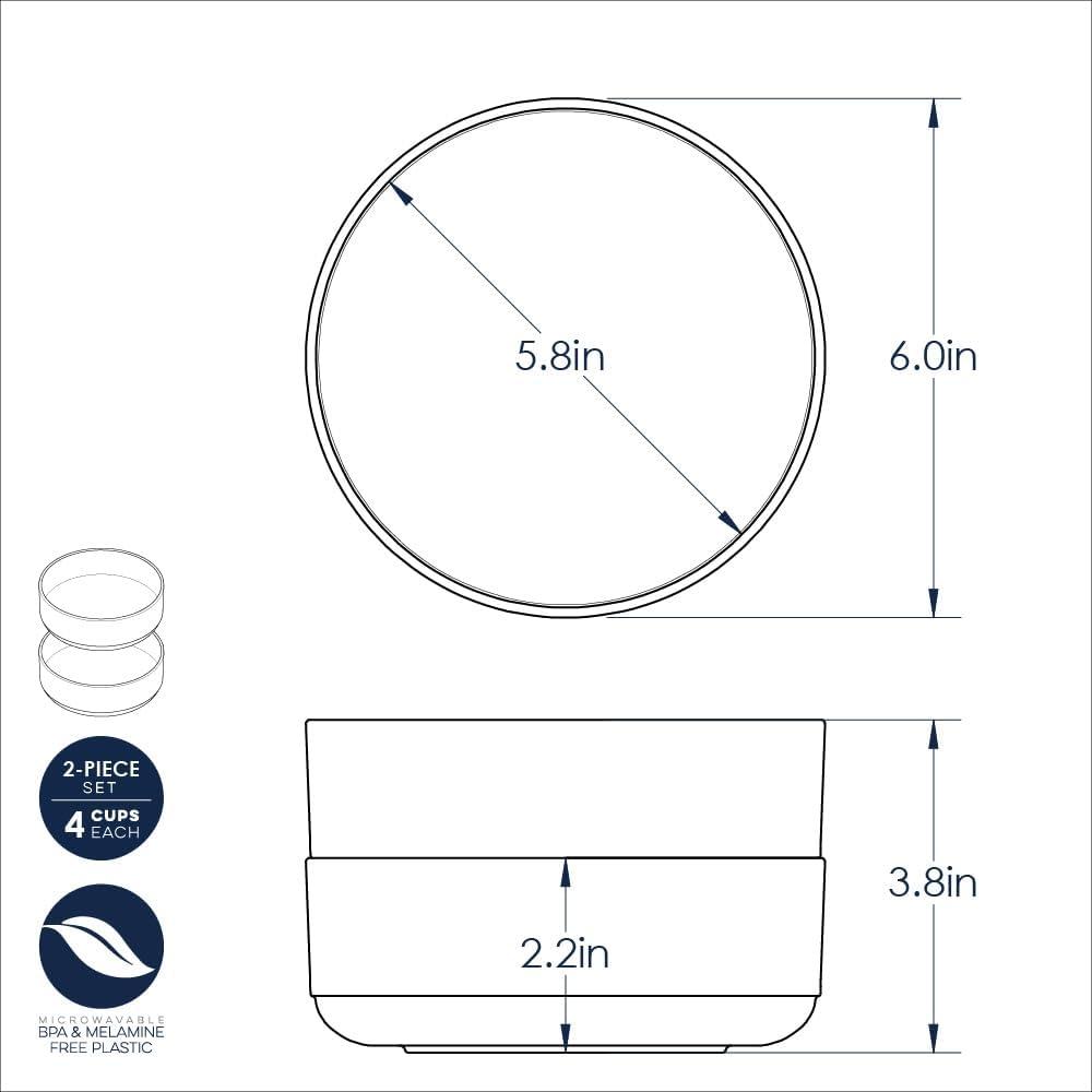 Nordic Ware Soup/Salad Bowls (Set of 2)