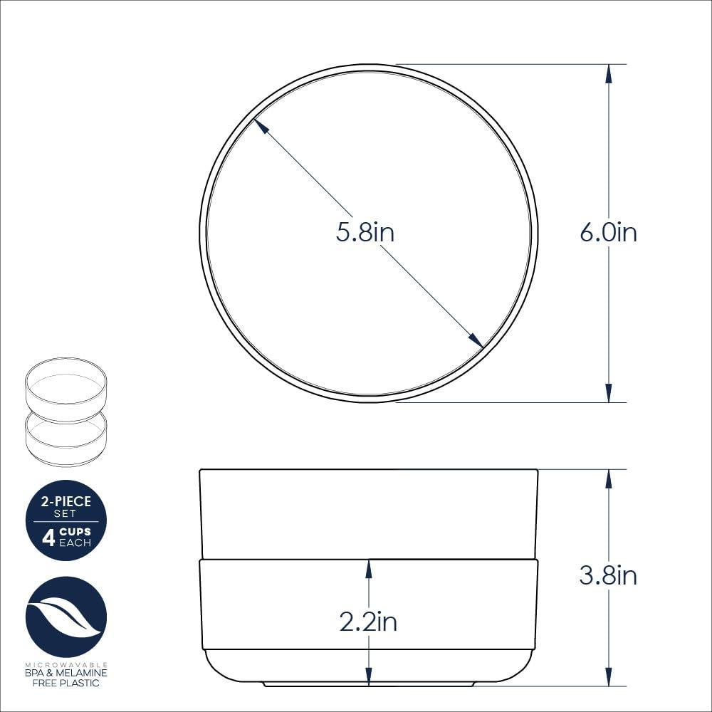 Nordic Ware Soup/Salad Bowls (Set of 2)
