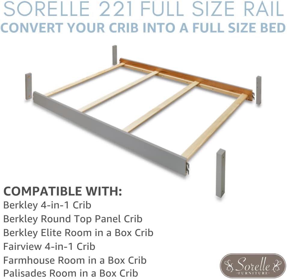 Sorelle 221 Full Size Crib Conversion Rail Espresso