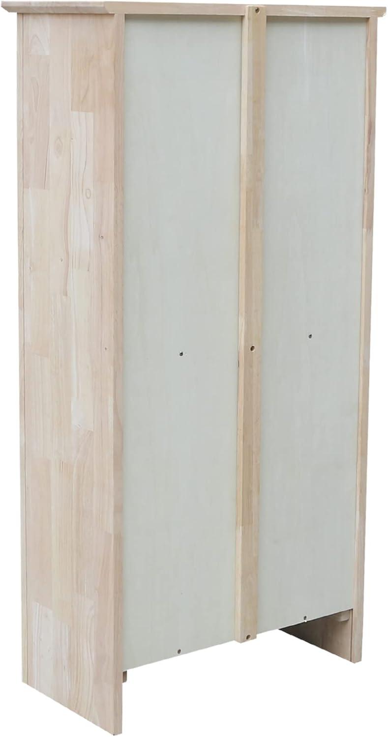 48"x24" Shaker Bookcase Unfinished - International Concepts