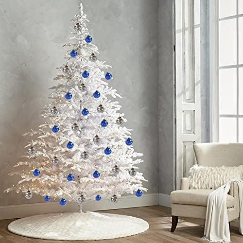 Set of 4 Gold Mercury Glass Ornaments (3.15" Classic Twist Ball) Perfect for Christmas Tree, Hanging Holiday Decoration, Gifts & Home Decor