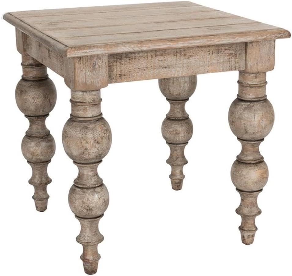 Bander Square Reclaimed Wood End Table (24")