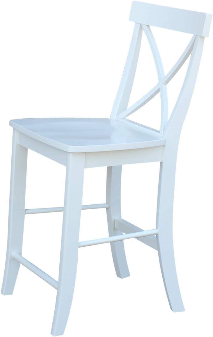 International Concepts X-back Counterheight Stool, 24"SH