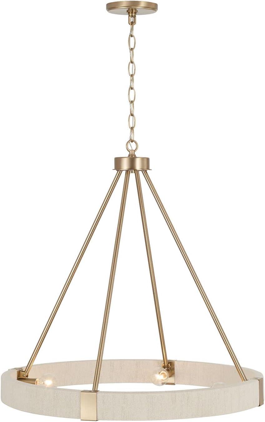 Capital Lighting Delaney 4 - Light Chandelier in  Matte Brass