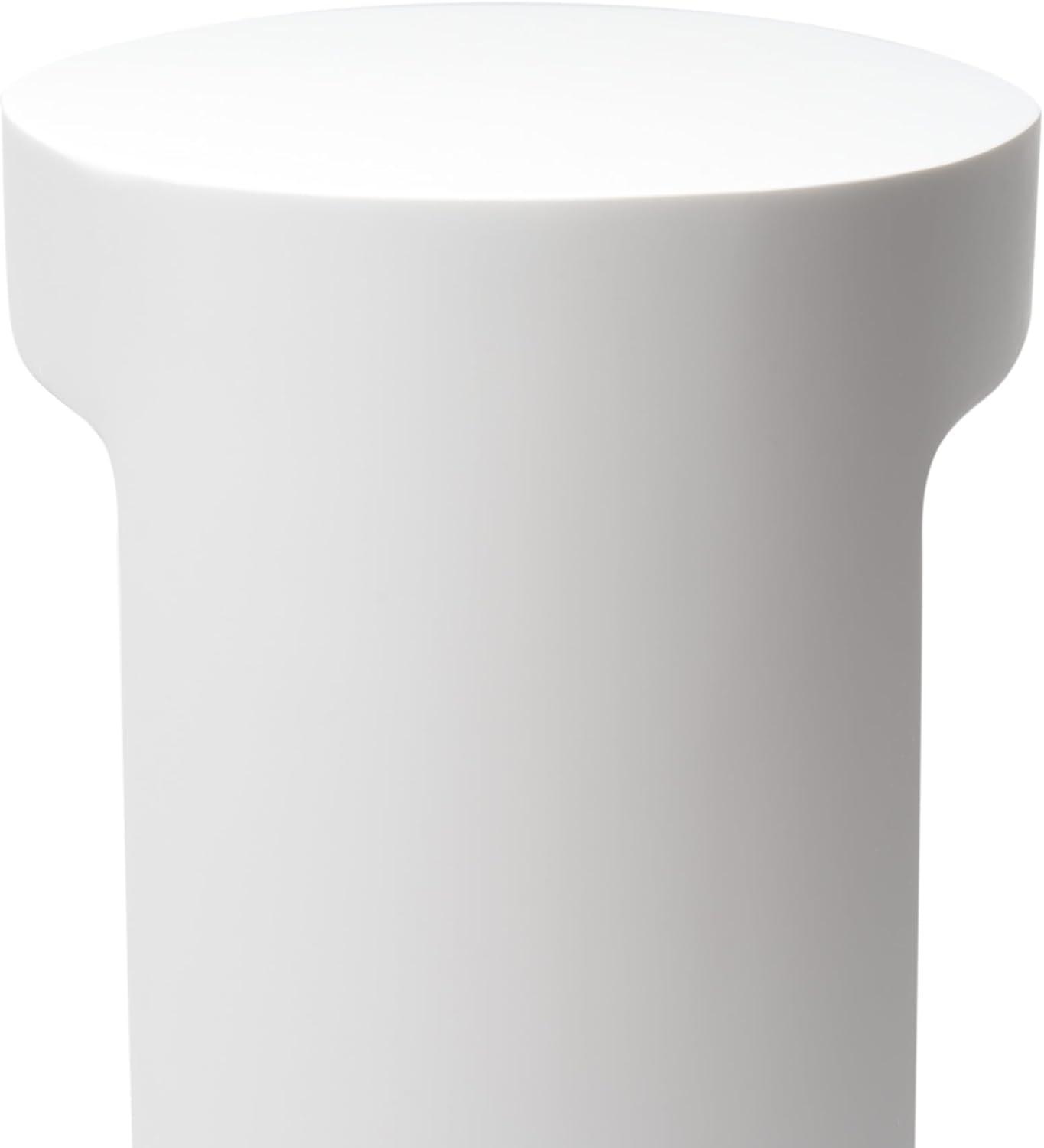 ALFI brand ABST66 White Matte Solid Surface Resin Bathroom / Shower Stool