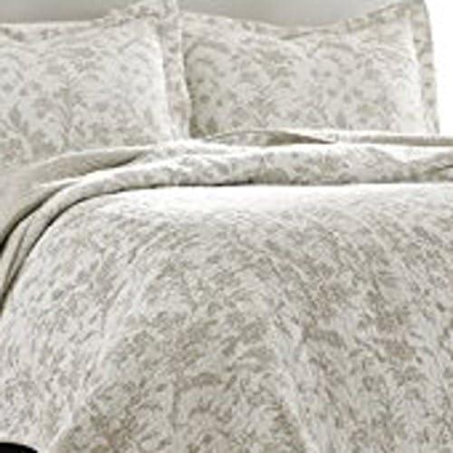 Twin Natural Cotton Reversible Quilt Set with Sham