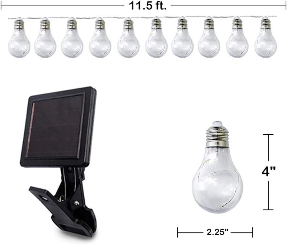 Williston Forge Shemar Outdoor 10 - Bulb 20'' Solar Powered LED Globe String Light