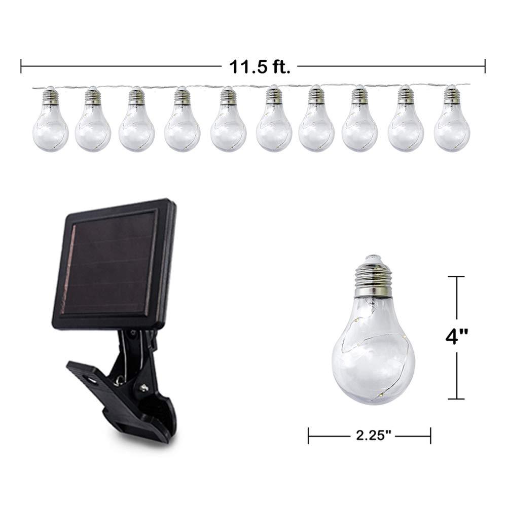 Williston Forge Shemar Outdoor 10 - Bulb 20'' Solar Powered LED Globe String Light