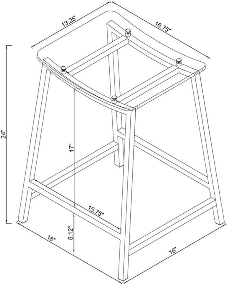 Coaster Set of 2 Jovani Modern Acrylic Backless Counter Height Barstools Clear/Chrome
