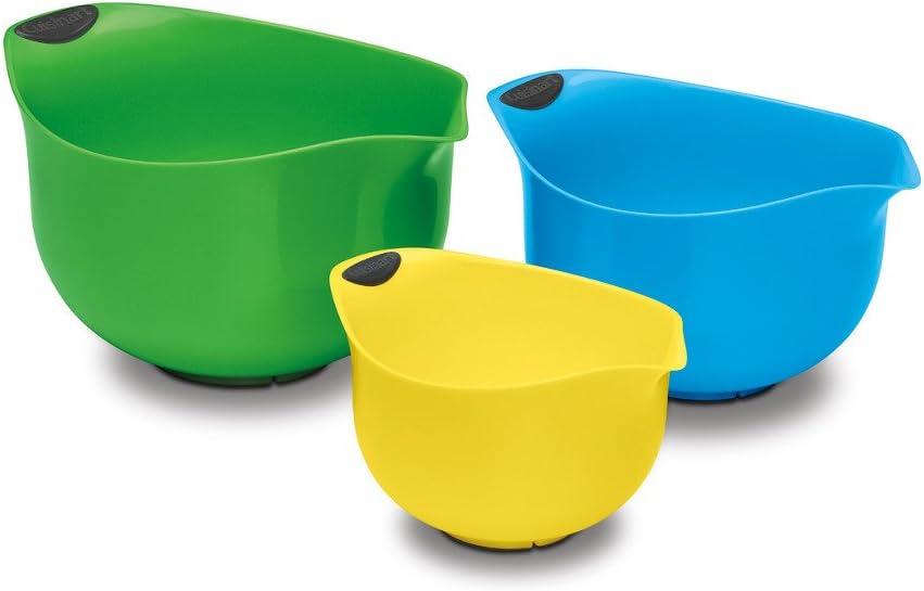 Cuisinart 3 Piece Plastic Mixing Bowls Set