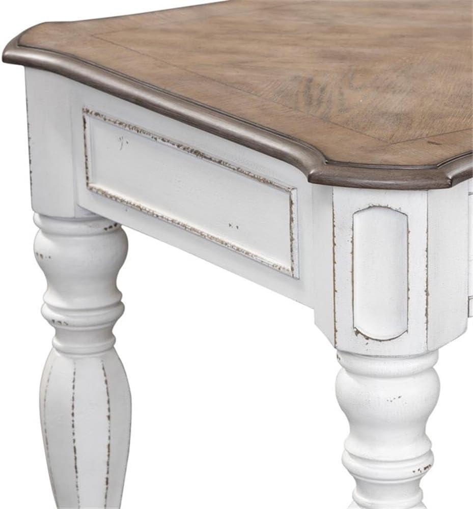 Magnolia Manor White Lift Top Writing Desk