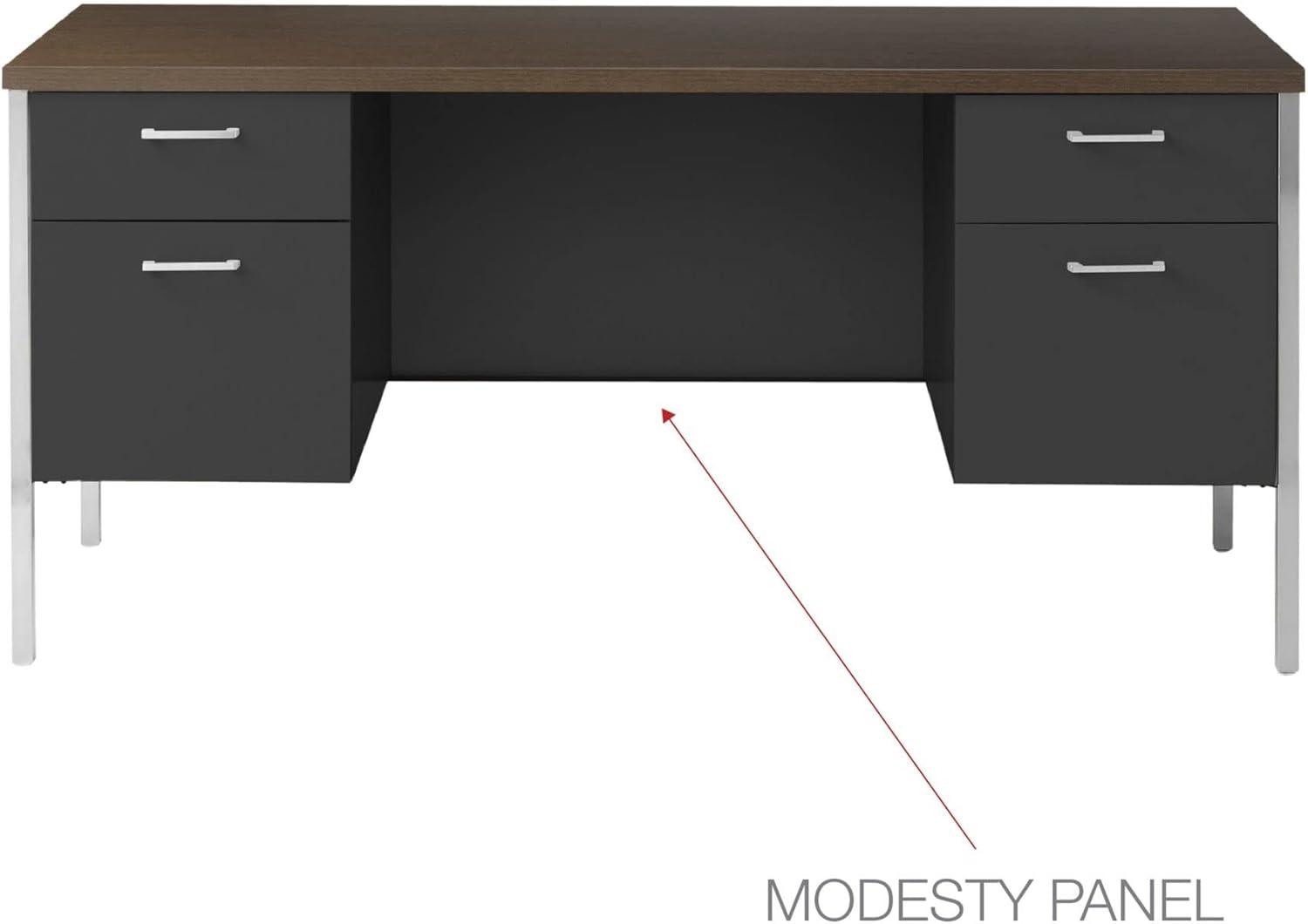 Double Pedestal Steel Credenza