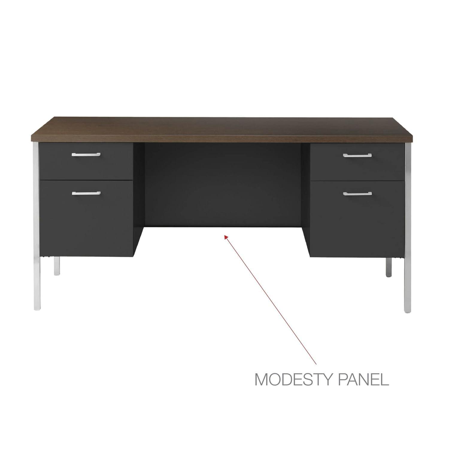 Double Pedestal Steel Credenza