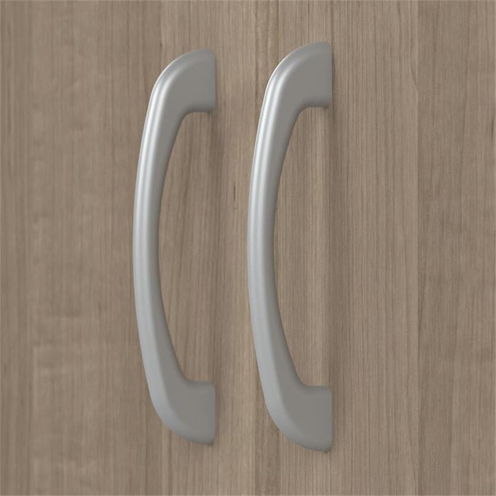 Cabot Tall Kitchen Pantry Cabinet with Doors in Ash Gray - Engineered Wood