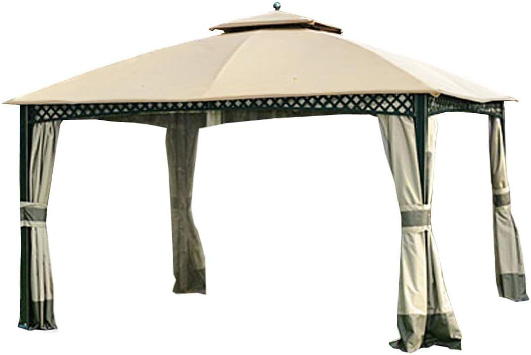 Beige Whisper Two-Tiered Gazebo Replacement Canopy