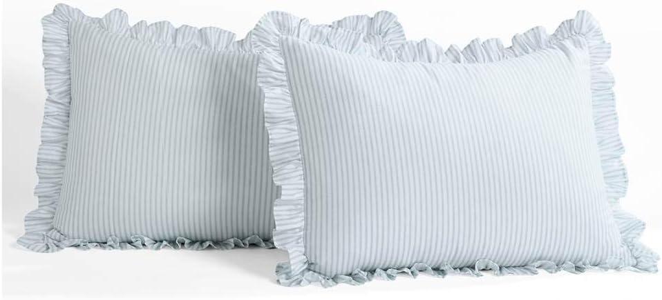 Ticking Stripe Bedspread - Lush Décor