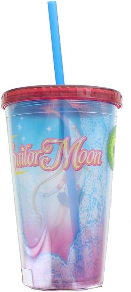 Just Funky Sailor Moon Lace 16oz Carnival Cup w/ Lid & Straw