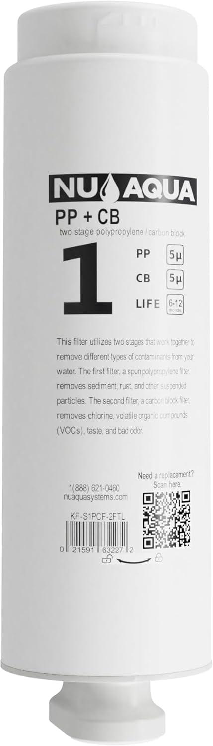 NU Aqua Tankless Reverse Osmosis System - 7 Stage Under Sink Reverse Osmosis Water Filter System - 2:1 - LED Kitchen Countertop Smart Faucet - 600 GPD Tankless RO Water Filtration System Under Sink