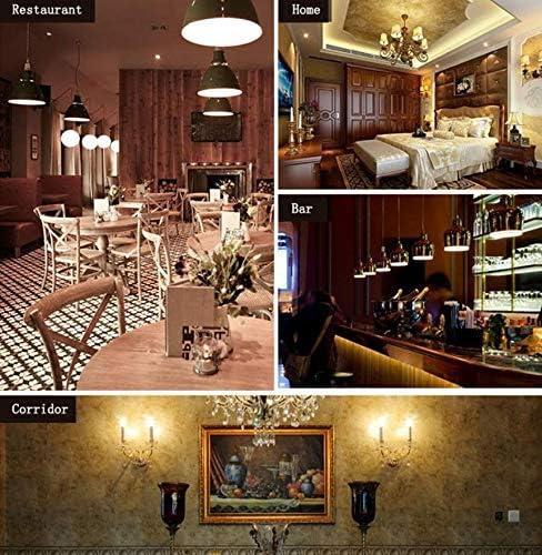 4W G45 Dimmable LED Filament Bulb G45 LED Vintage Edison Bulbs E26/E27 Medium Base Lamp for Home Pendant Antique Light,G14/G45 Shape,E26/E27 Socket Base,Amber Glass,2300K Warm White, Pack of 6