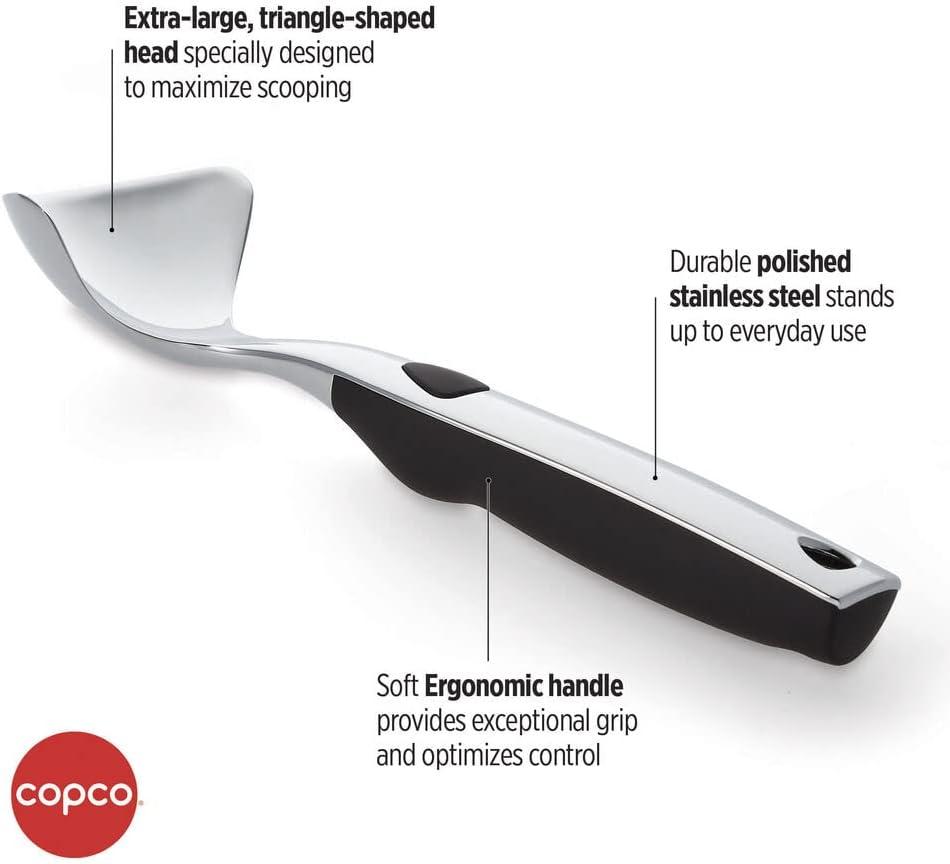 Stainless Steel Ice Cream Scoop with Non-slip Grip