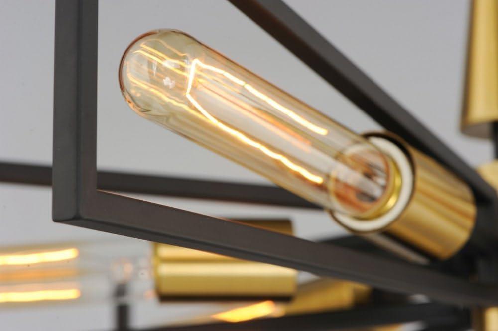 Maxim Lighting Wings 6 - Light Chandelier in  Black/Satin Brass