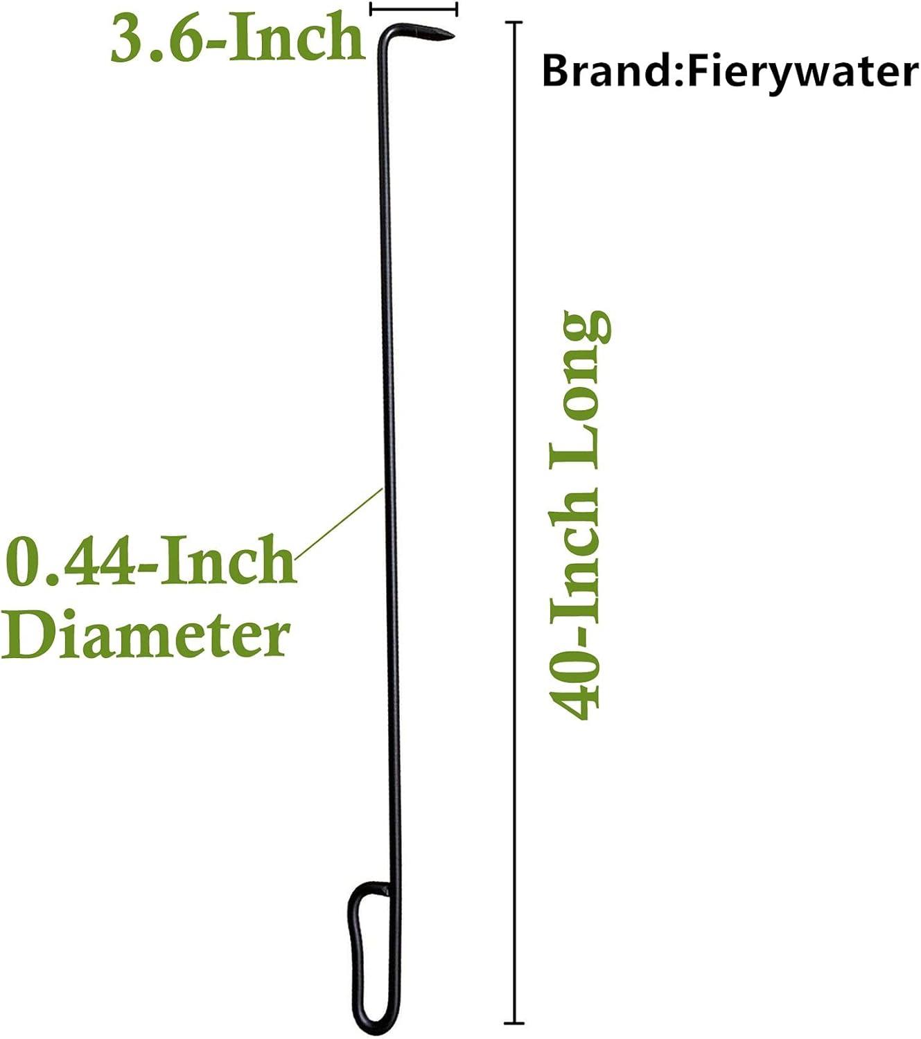 Pleasant Hearth FA080Z 40in. Steel Fireplace Poker