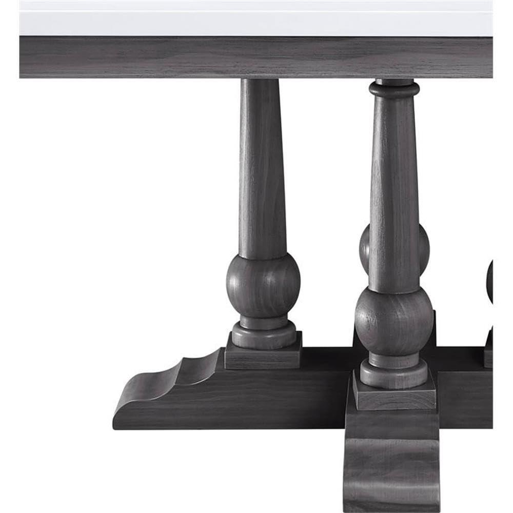 Faux Marble Top Dining Table