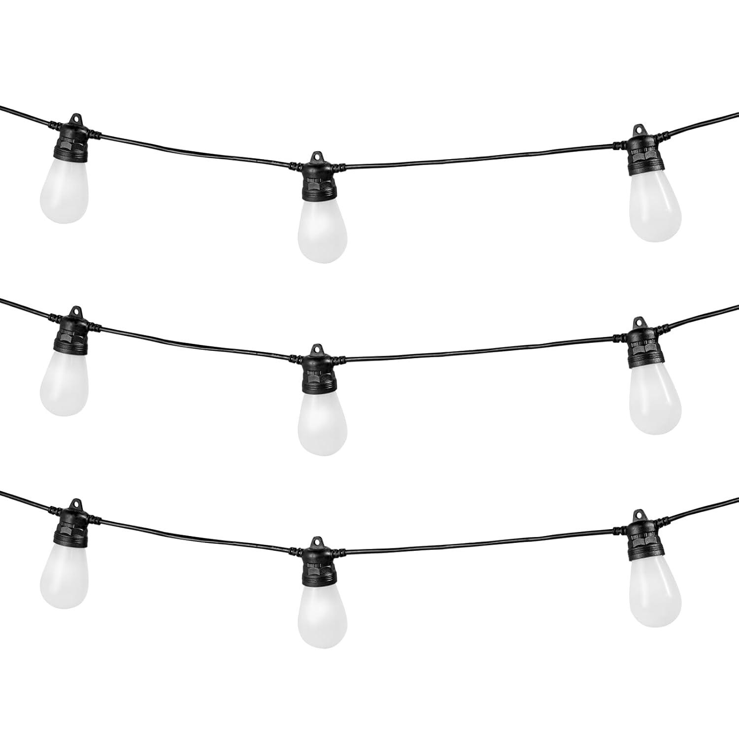 Stellweilan Tessberg 100FT RGB Outdoor String Lights Waterproof Patio Lights with APP Control