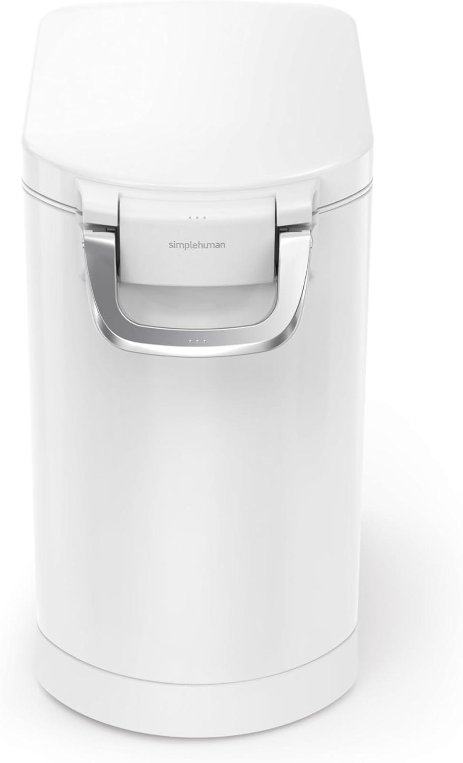 simplehuman Pet Food Storage Container Stainless Steel for Dog Food, Cat Food, and Bird Feed