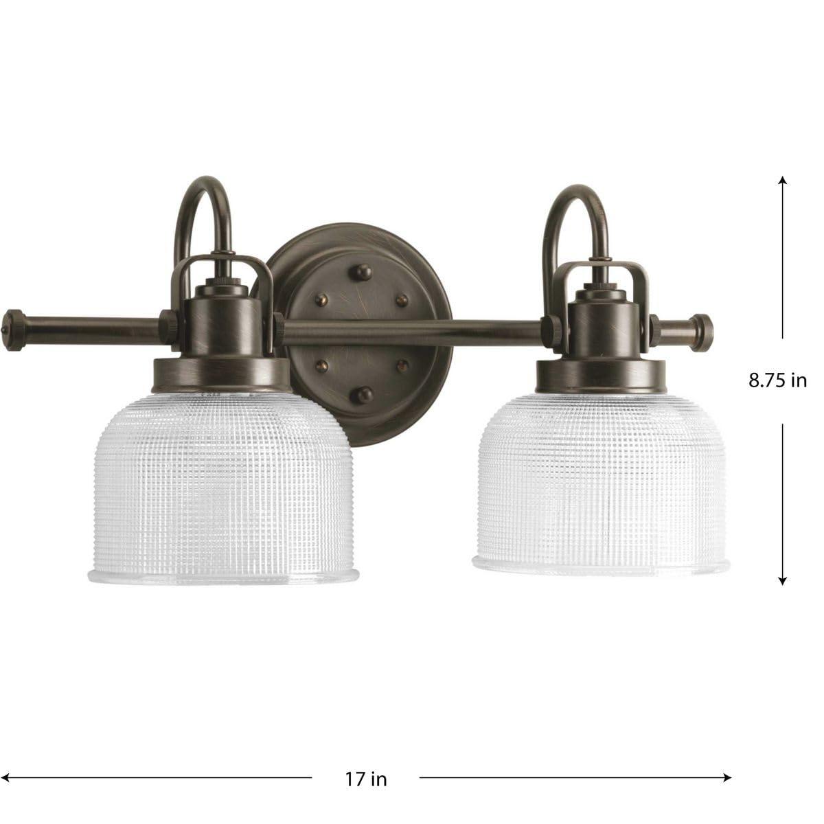 Rosser 2 Light Transparent Dimmable Vanity Light