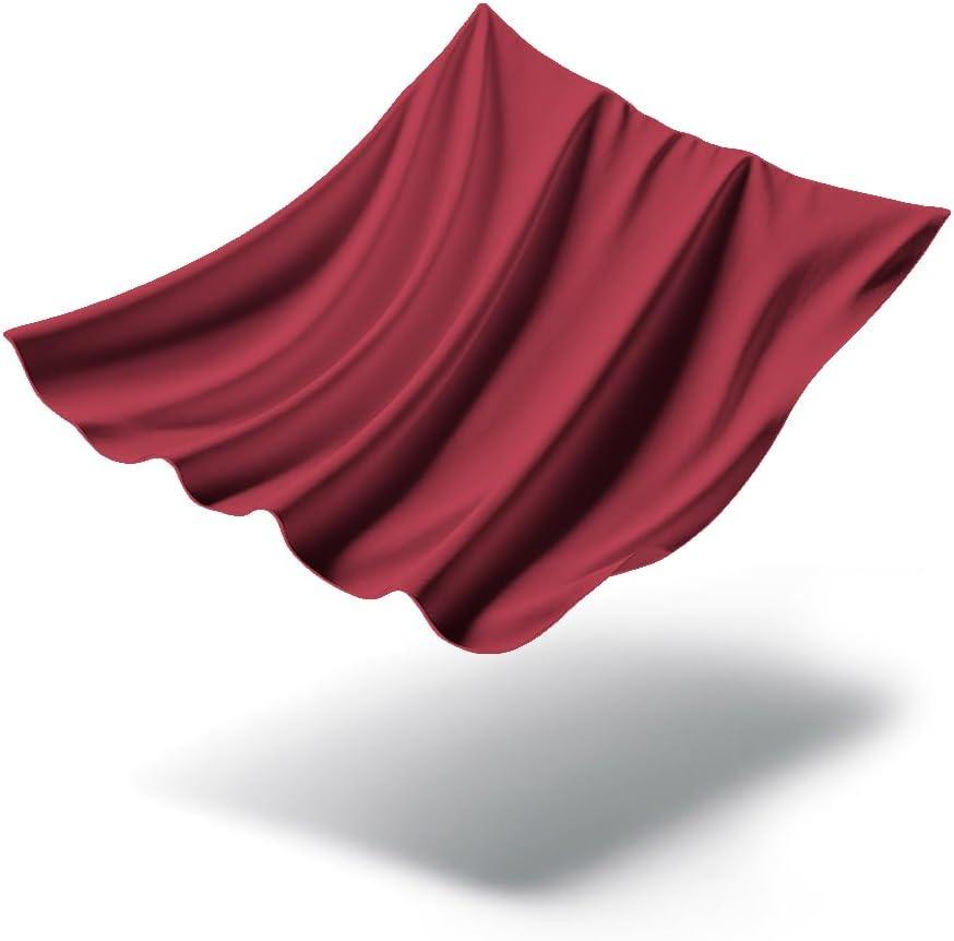 Burgundy Twin Brushed Microfiber Flat Sheet Set