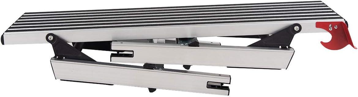 Aluminum Platform Non-Slip Folding Work Bench Drywall Stool Ladder 330lbs Capacity