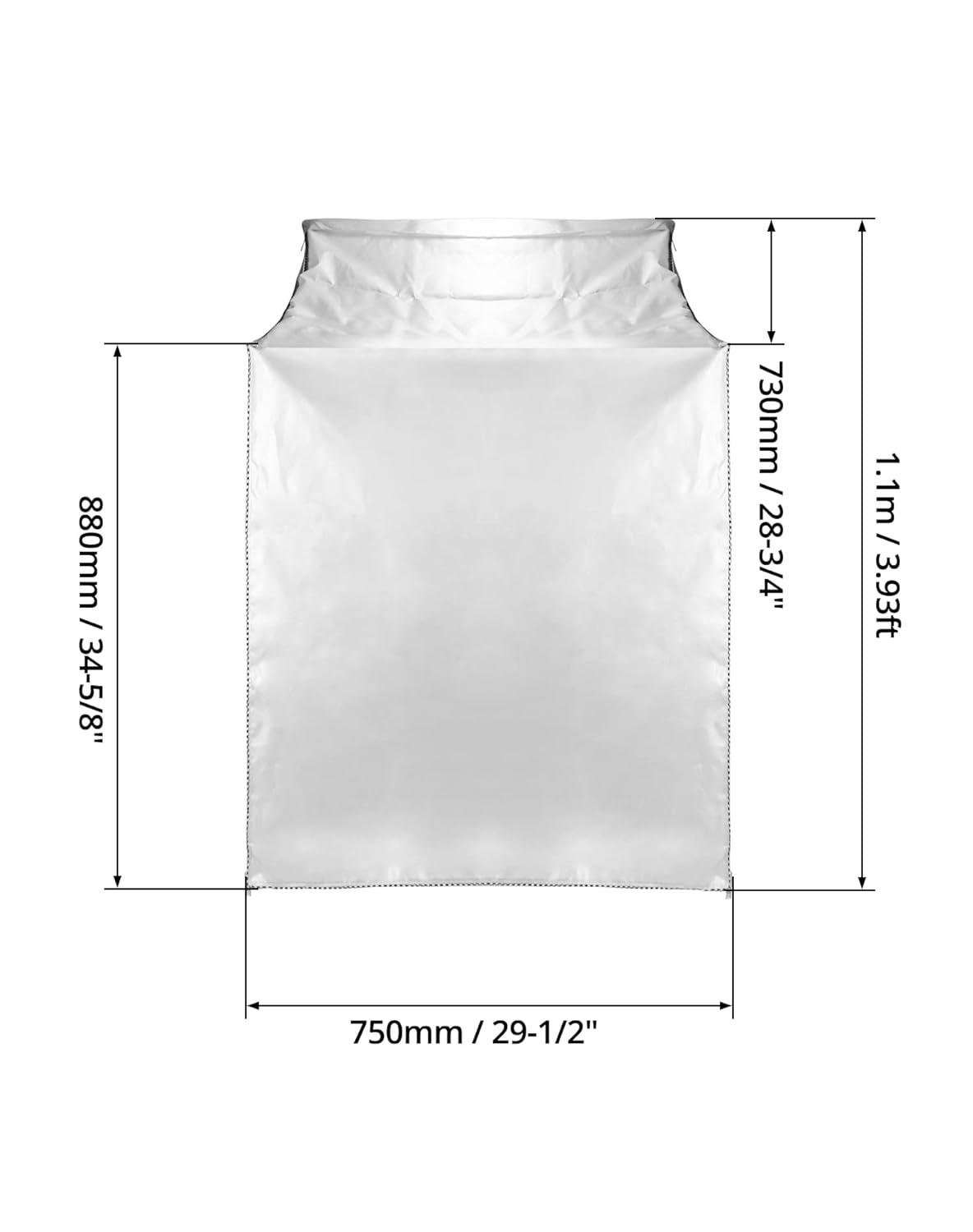 QWORK Washer and Dryer Covers, Heavy Duty Waterproof Washing Machine Cover for Most Top Load or Front Load Machine, Dustproof, All Weather Protection, 29" W x 28" D x 43" H