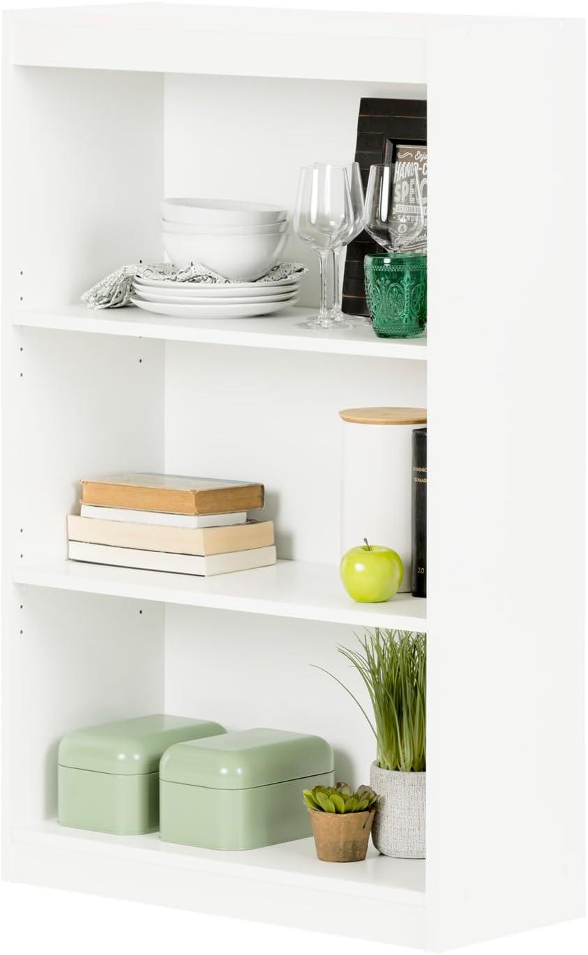 Drevy Axess 3-Shelf Bookcase, Pure White