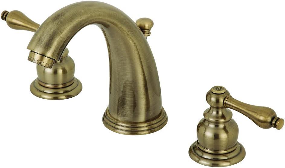 Victorian Elegance 8" Antique Brass Widespread Bathroom Faucet