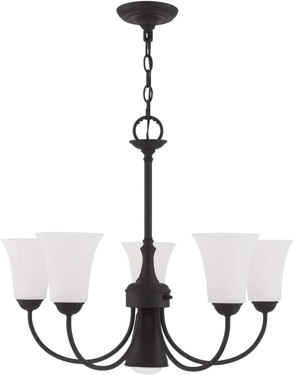 Livex Lighting Ridgedale 5 - Light Chandelier in  Black