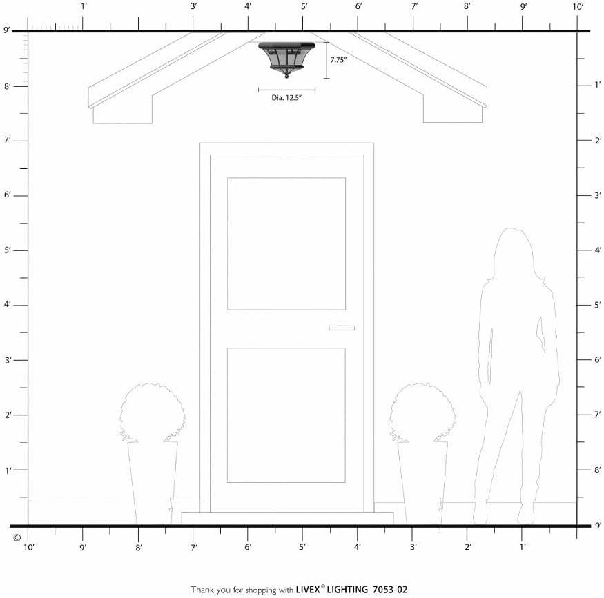 Livex Lighting Monterey/Georgetown 3 - Light Flush Mount in Brushed Nickel