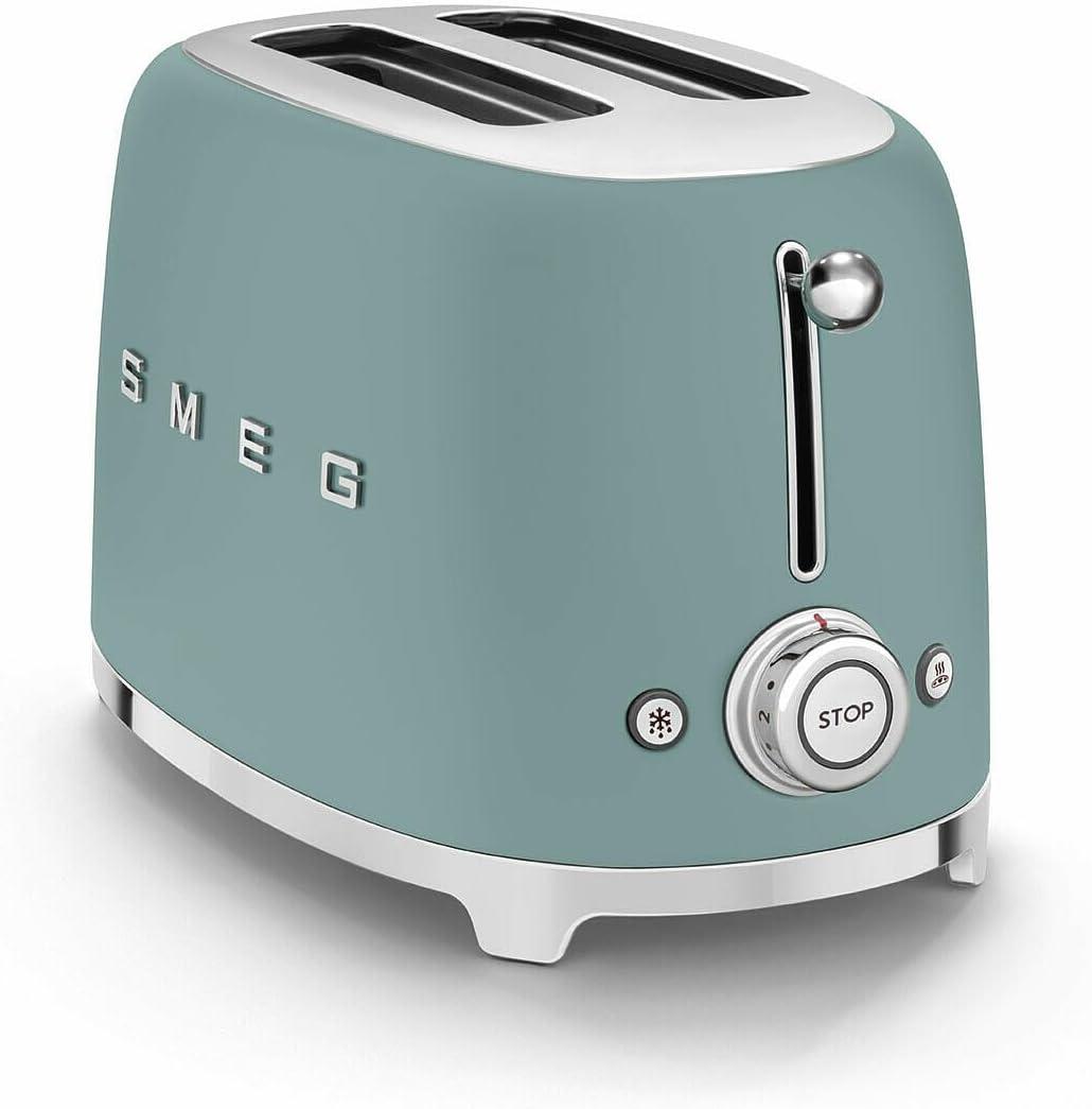SMEG Matte Jade Green 2-Slice Retro Toaster
